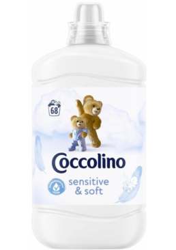 Кондиционер для белья Coccolino Sensitive & Soft, 1.7 л (68 стирок)